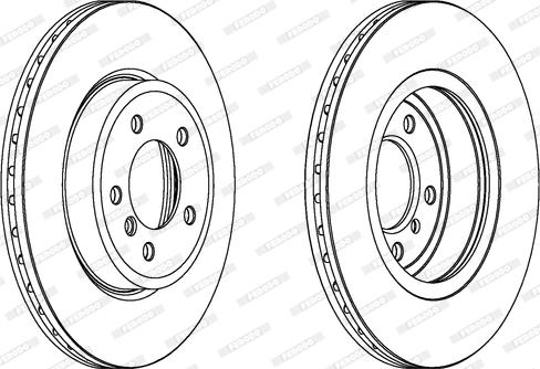 Ferodo DDF1174C-1 - Спирачен диск vvparts.bg