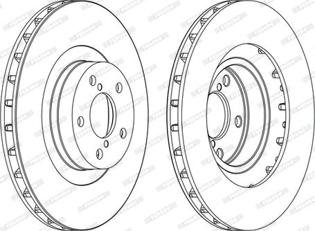 Ferodo DDF1175C - Спирачен диск vvparts.bg