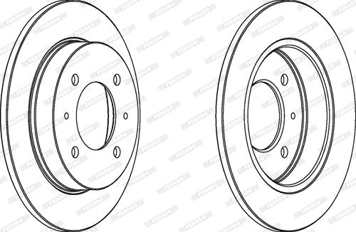 Ferodo DDF1176 - Спирачен диск vvparts.bg