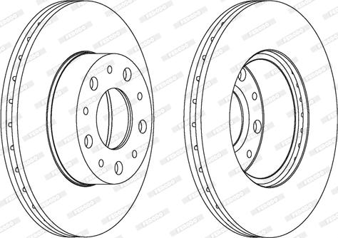 Ferodo DDF1170C - Спирачен диск vvparts.bg