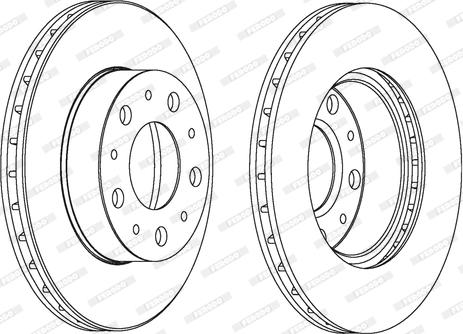 Ferodo DDF117-1 - Спирачен диск vvparts.bg