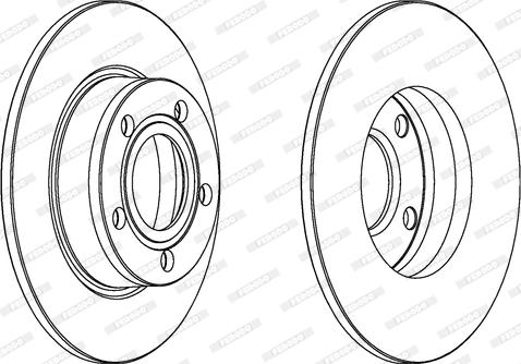 Ferodo DDF1177C - Спирачен диск vvparts.bg