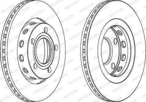 Ferodo DDF1896 - Спирачен диск vvparts.bg