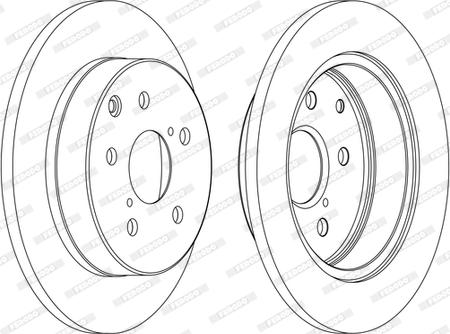 Ferodo DDF1846C - Спирачен диск vvparts.bg