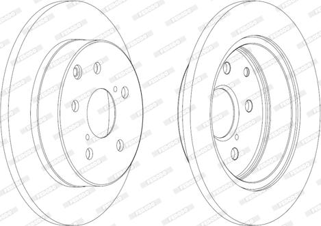 Ferodo DDF1846 - Спирачен диск vvparts.bg