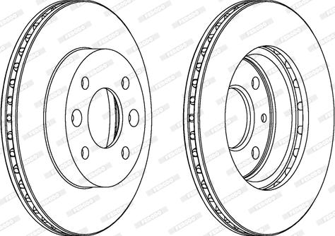 Ferodo DDF184 - Спирачен диск vvparts.bg