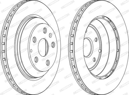 Ferodo DDF1855C-1-D - Спирачен диск vvparts.bg