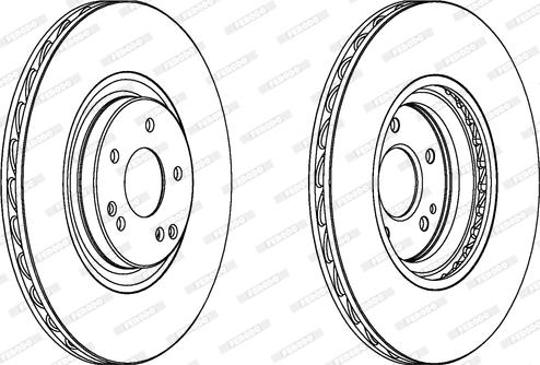 Ferodo DDF1856C - Спирачен диск vvparts.bg