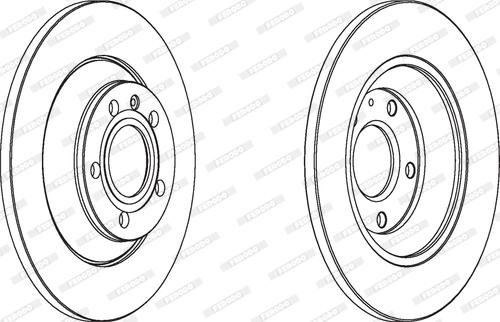 Ferodo DDF1850 - Спирачен диск vvparts.bg