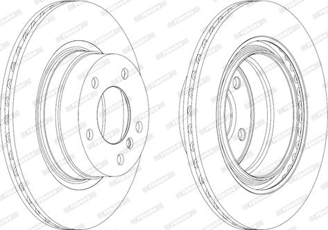 Ferodo DDF185-1 - Спирачен диск vvparts.bg