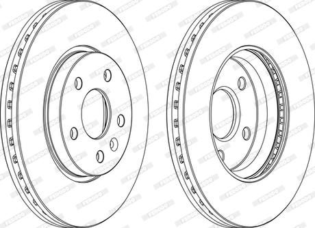 Ferodo DDF1869P-D - Спирачен диск vvparts.bg