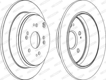 Ferodo DDF1860-D - Спирачен диск vvparts.bg