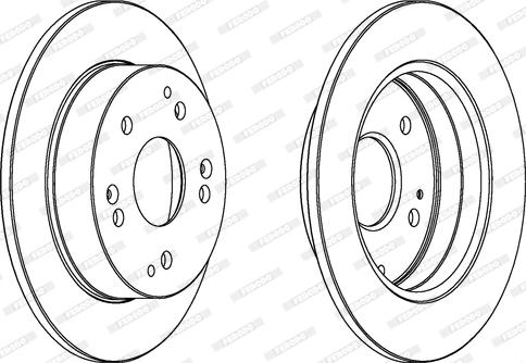 Ferodo DDF186-1 - Спирачен диск vvparts.bg