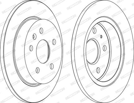 Ferodo DDF1804P-D - Спирачен диск vvparts.bg