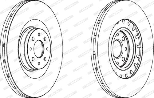 Ferodo DDF1806 - Спирачен диск vvparts.bg