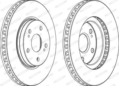 Ferodo DDF1814C-D - Спирачен диск vvparts.bg