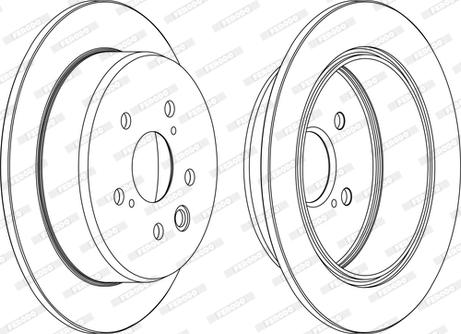 Ferodo DDF1815C-D - Спирачен диск vvparts.bg