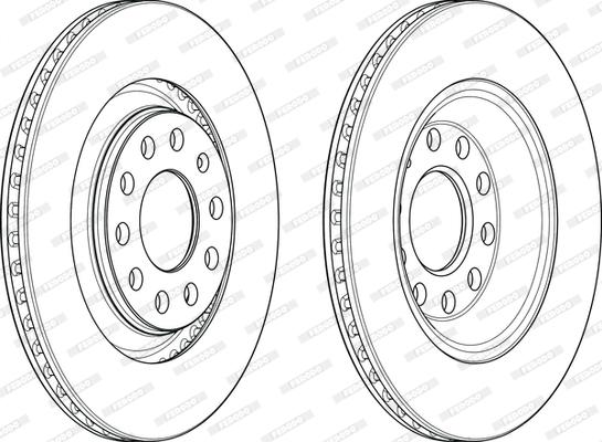 Ferodo DDF1889C - Спирачен диск vvparts.bg