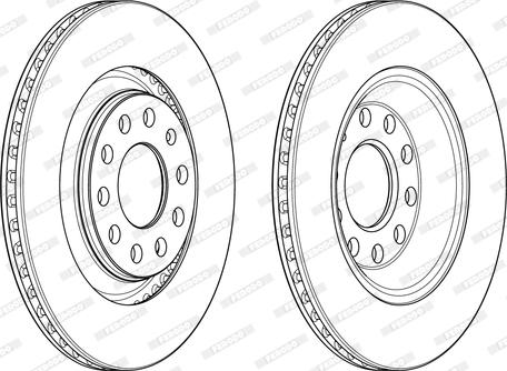 Ferodo DDF1889 - Спирачен диск vvparts.bg