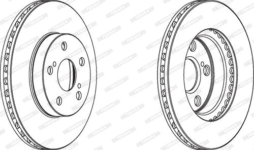 Ferodo DDF1886C - Спирачен диск vvparts.bg