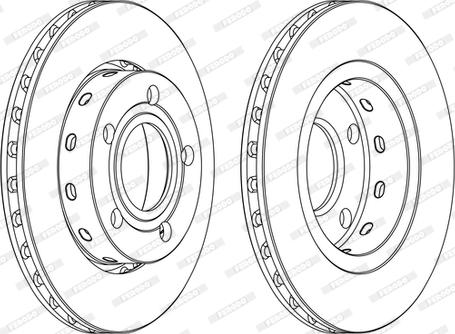 Ferodo DDF1887C - Спирачен диск vvparts.bg