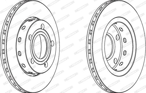 Ferodo DDF1887 - Спирачен диск vvparts.bg