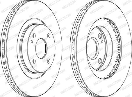 Ferodo DDF1839C - Спирачен диск vvparts.bg