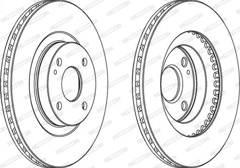 Ferodo DDF1839 - Спирачен диск vvparts.bg