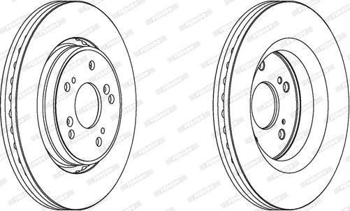 Ferodo DDF1820C - Спирачен диск vvparts.bg