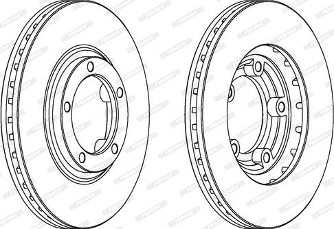 Ferodo DDF1822 - Спирачен диск vvparts.bg