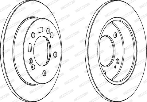 Ferodo DDF1874 - Спирачен диск vvparts.bg