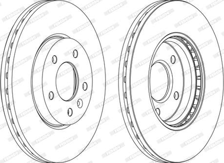 Ferodo DDF1870C-D - Спирачен диск vvparts.bg