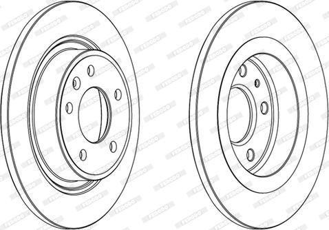 Ferodo DDF1871C-D - Спирачен диск vvparts.bg