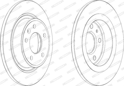 Ferodo DDF1871 - Спирачен диск vvparts.bg