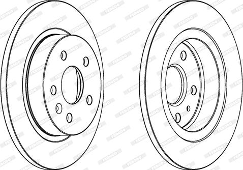 Ferodo DDF1872C - Спирачен диск vvparts.bg