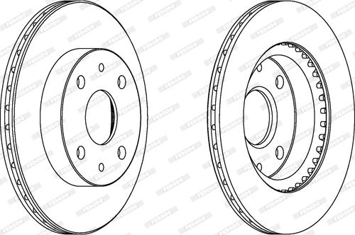 Ferodo DDF1394C - Спирачен диск vvparts.bg