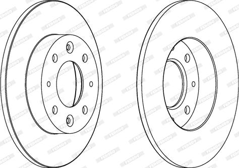 Ferodo DDF1412 - Спирачен диск vvparts.bg