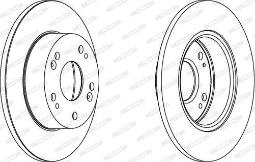 Ferodo DDF1390C - Спирачен диск vvparts.bg