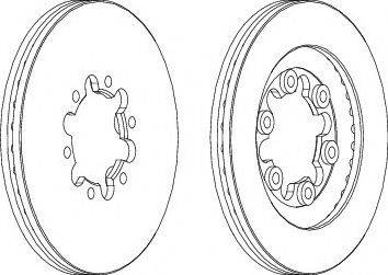 Ferodo DDF1398-1 - Спирачен диск vvparts.bg