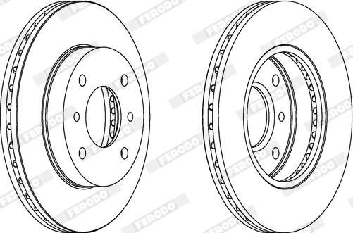 Ferodo DDF1347X - Спирачен диск vvparts.bg