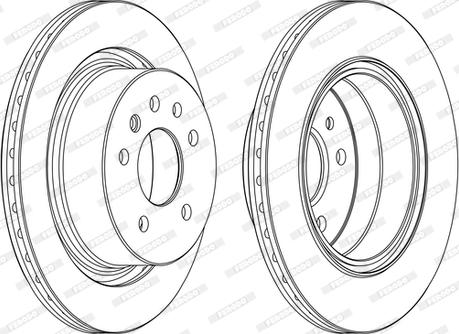 Ferodo DDF1366C - Спирачен диск vvparts.bg