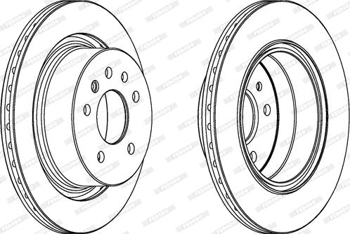 Ferodo DDF1366 - Спирачен диск vvparts.bg