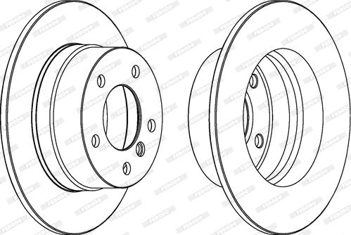 Ferodo DDF136-1 - Спирачен диск vvparts.bg