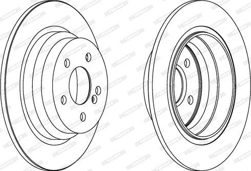 Ferodo DDF1308 - Спирачен диск vvparts.bg