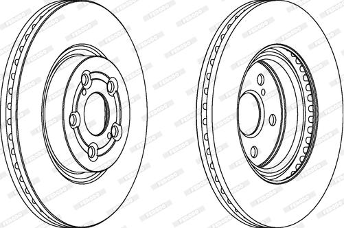 Ferodo DDF1315 - Спирачен диск vvparts.bg