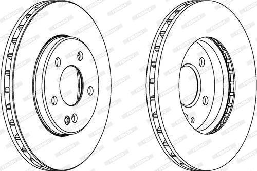 Ferodo DDF1316 - Спирачен диск vvparts.bg