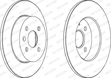 Ferodo DDF1313 - Спирачен диск vvparts.bg