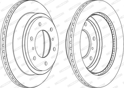 Ferodo DDF1385C - Спирачен диск vvparts.bg