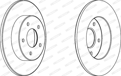 Ferodo DDF1383C - Спирачен диск vvparts.bg