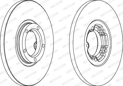 Ferodo DDF138 - Спирачен диск vvparts.bg